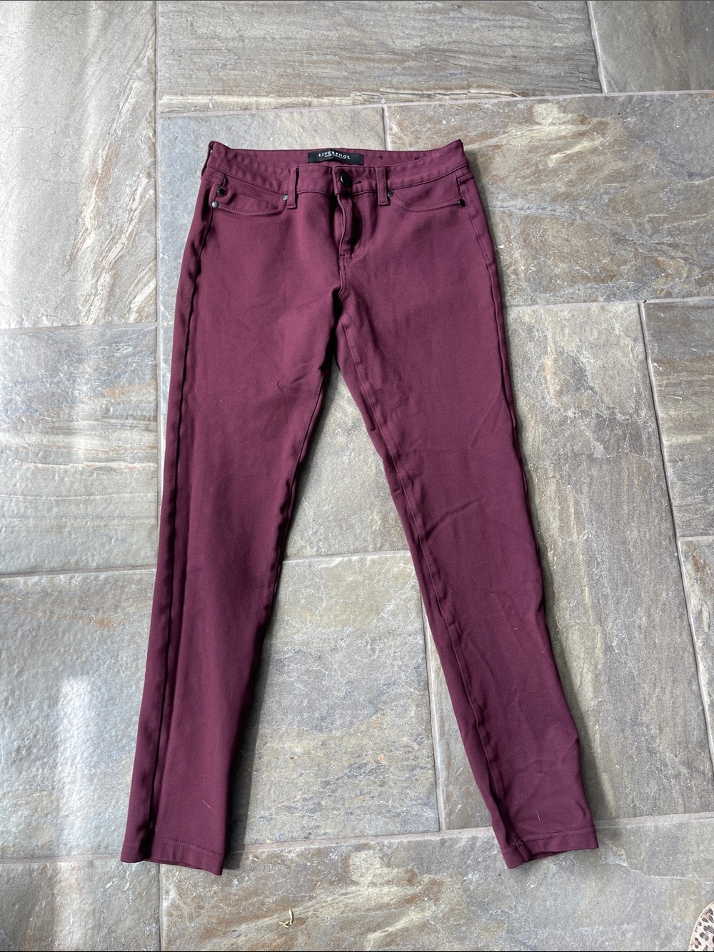 Liverpool Jeans Company Burgundy Skinny Jeans